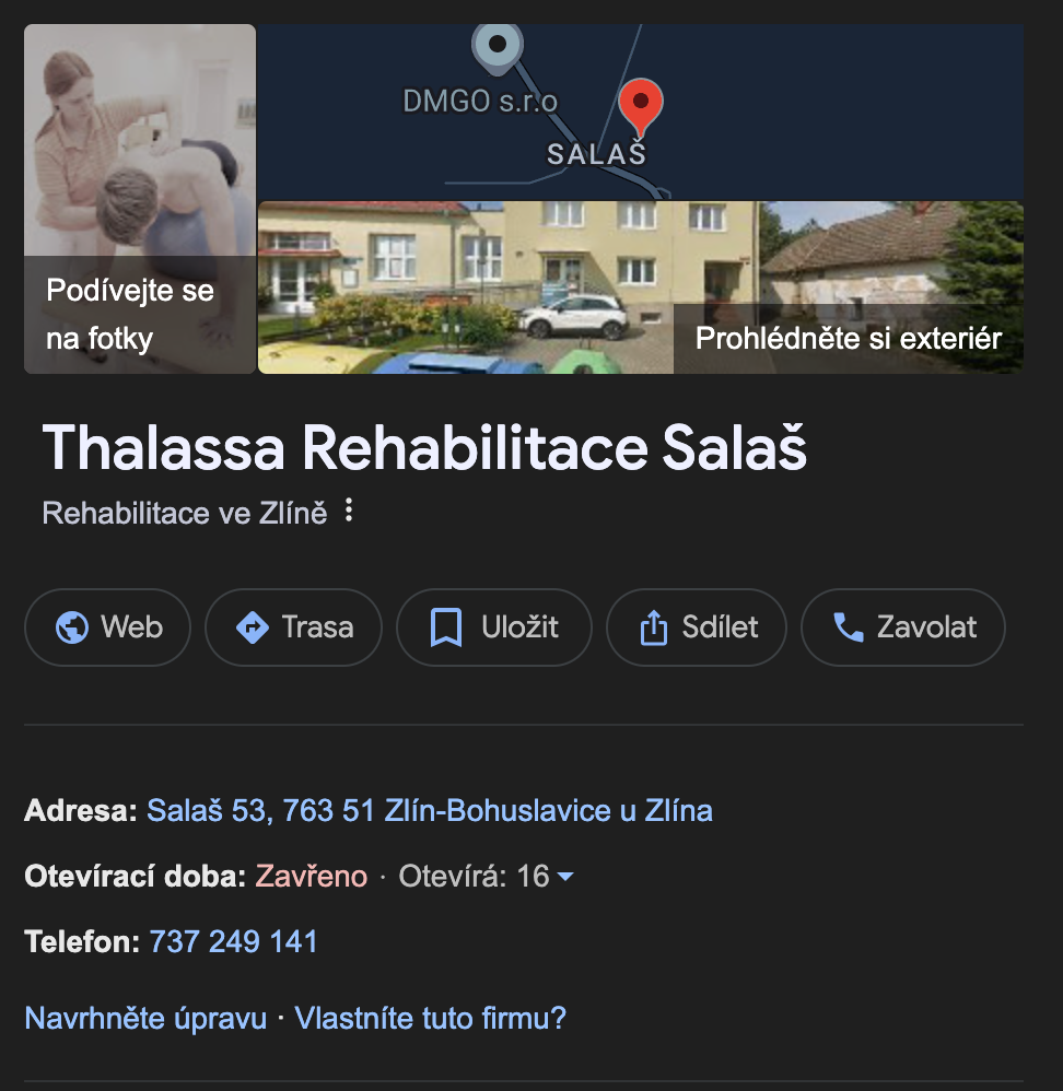 Rehabilitace Salaš