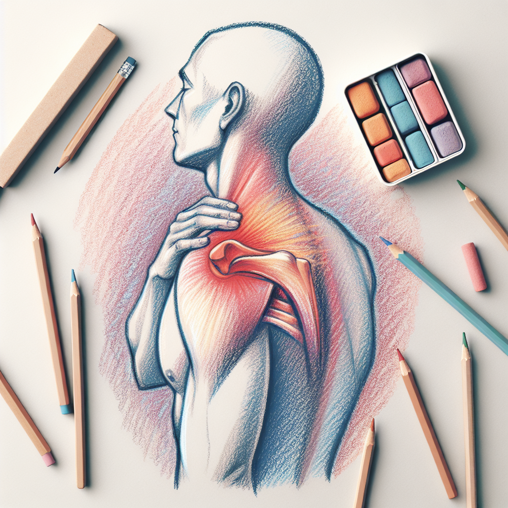 Pastelková ilustrace znázorňující téma: Zdraví