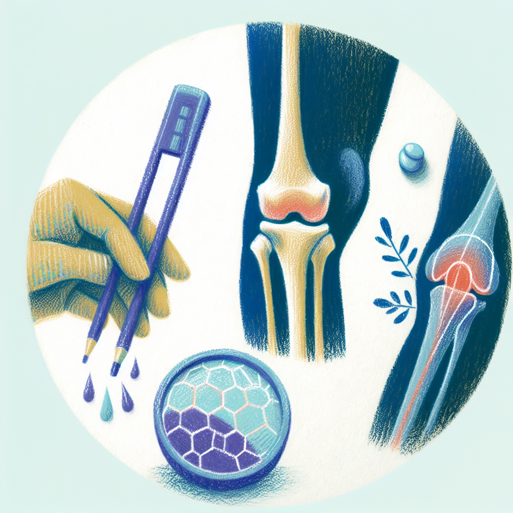 Pastelková ilustrace znázorňující téma: Zdraví kloubů