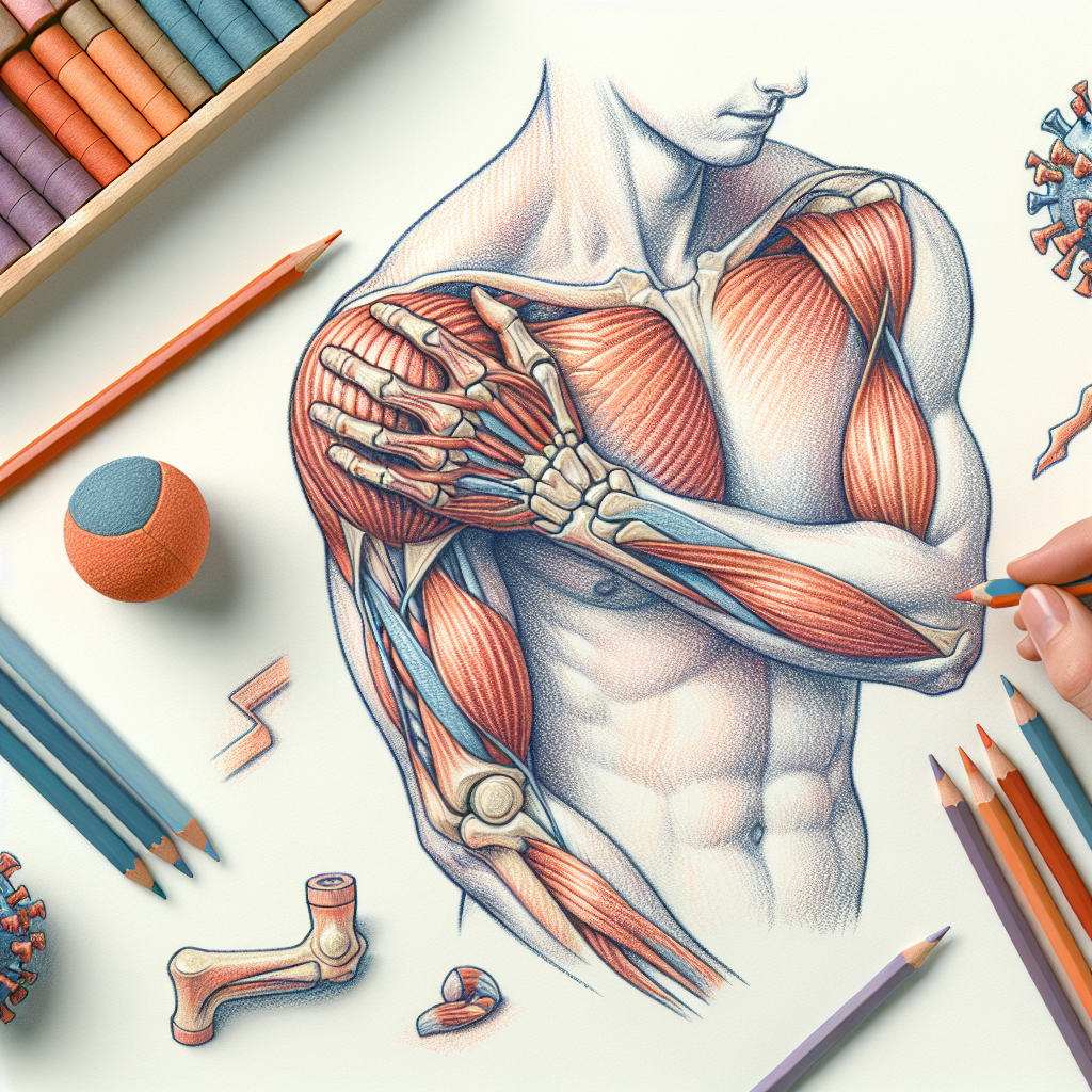 Pastelková ilustrace znázorňující téma: Zdraví kloubů