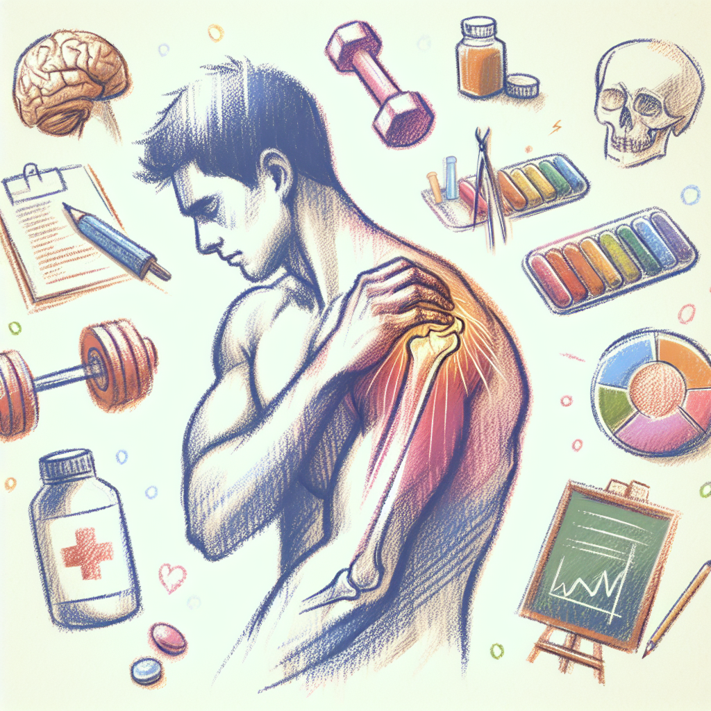 Pastelková ilustrace znázorňující téma: Rehabilitace