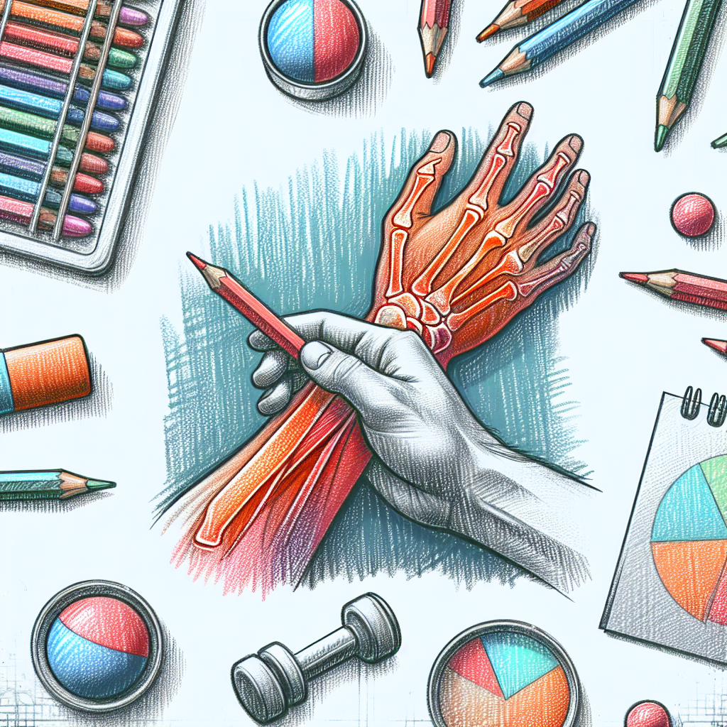 Pastelková ilustrace znázorňující téma: Zdraví