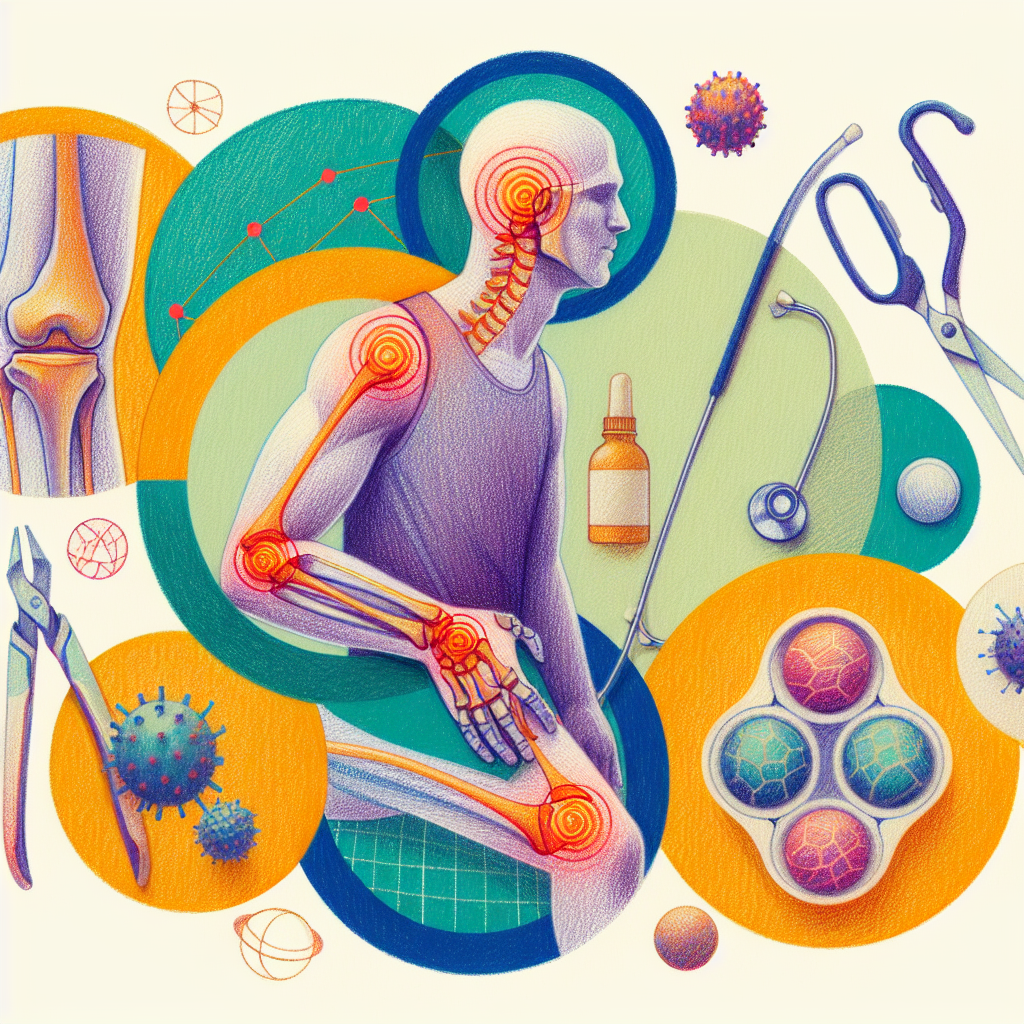 Pastelková ilustrace znázorňující téma: Zdraví kloubů