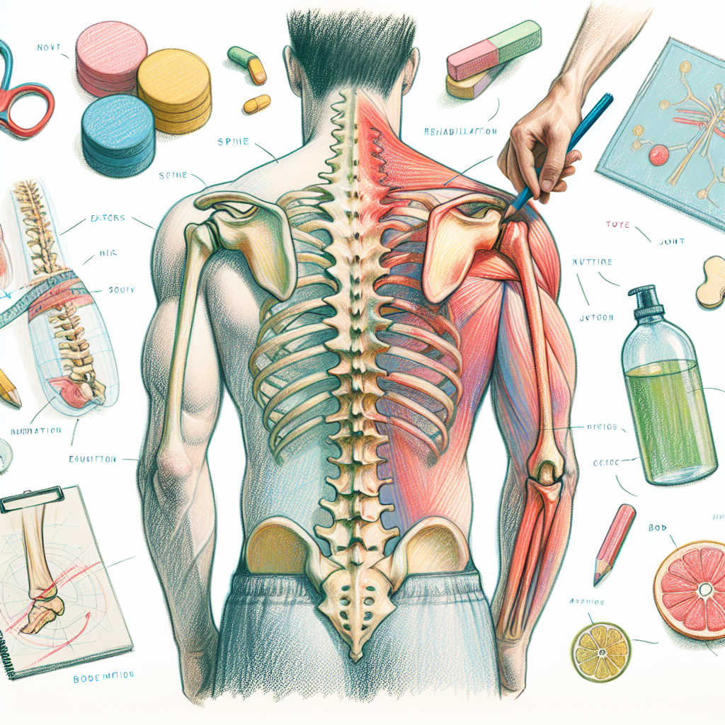 Pastelková ilustrace znázorňující téma: Zdraví a rehabilitace