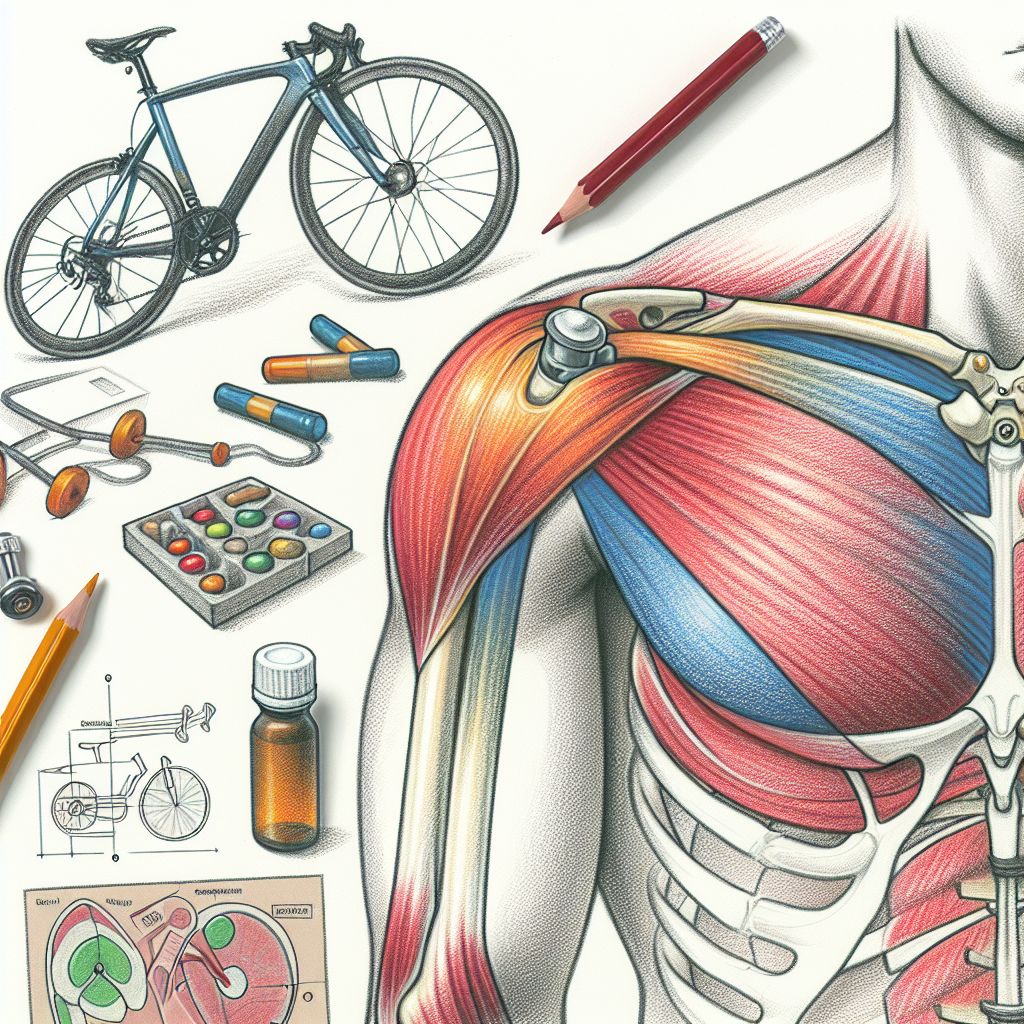 Pastelková ilustrace znázorňující téma: Cyklistika