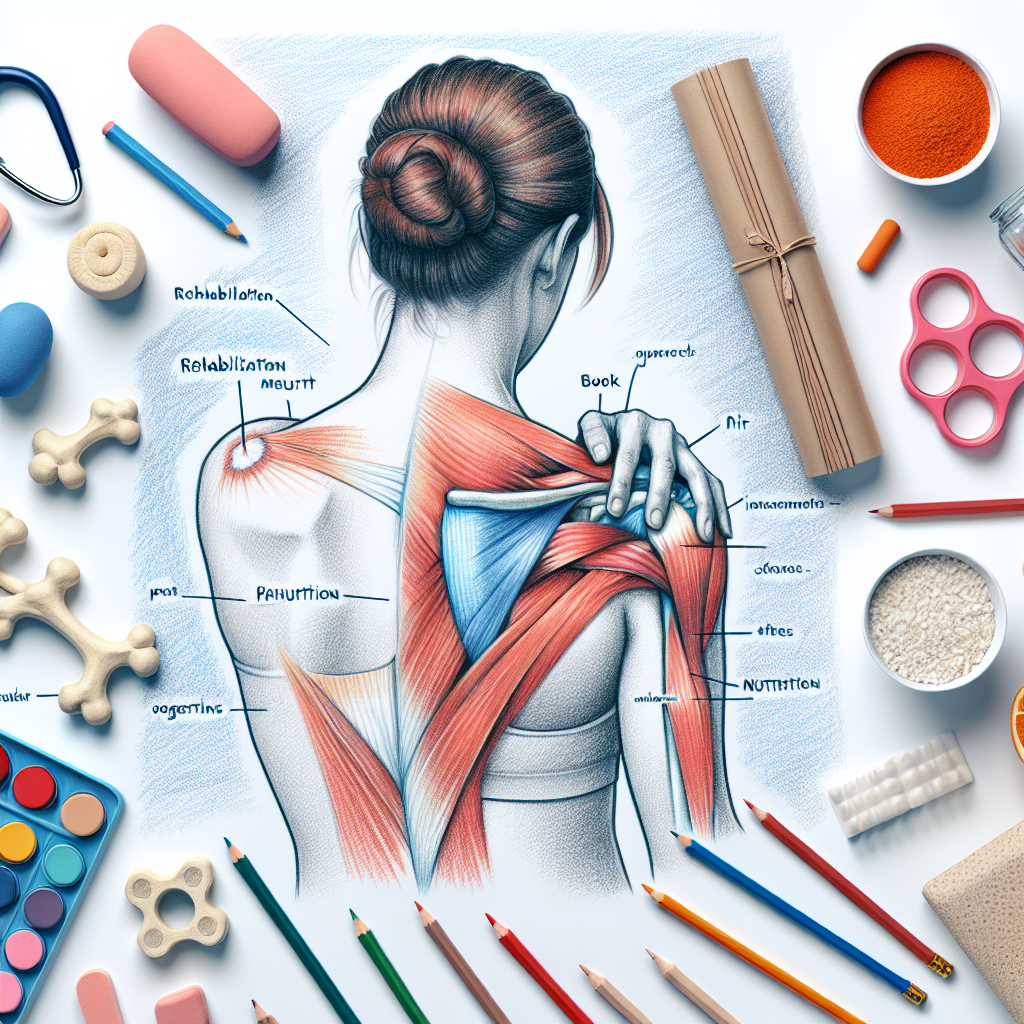 Pastelková ilustrace znázorňující téma: Zdraví a rehabilitace