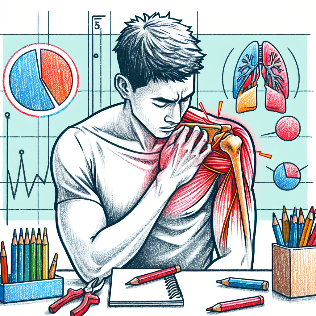 Pastelková ilustrace znázorňující téma: Zdraví a bolesti