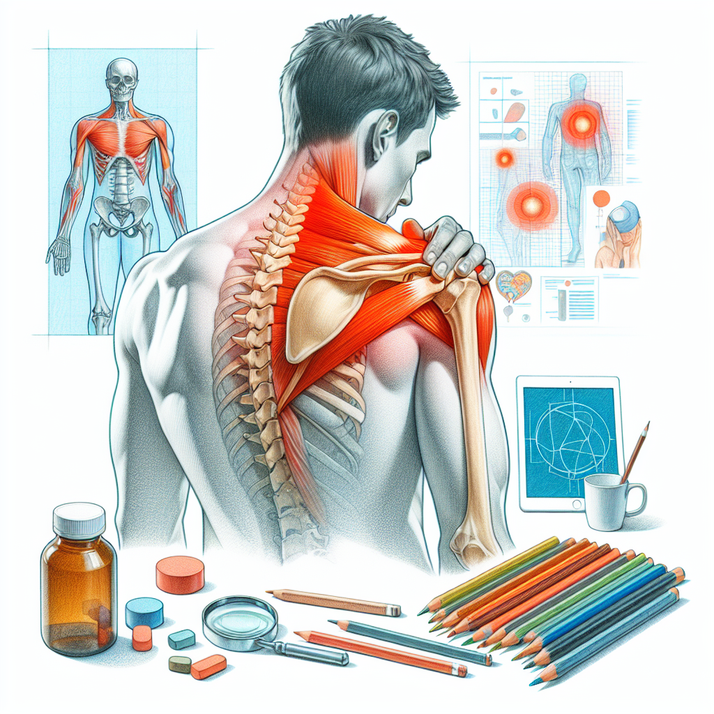 Pastelková ilustrace znázorňující téma: Zdraví pohybového aparátu