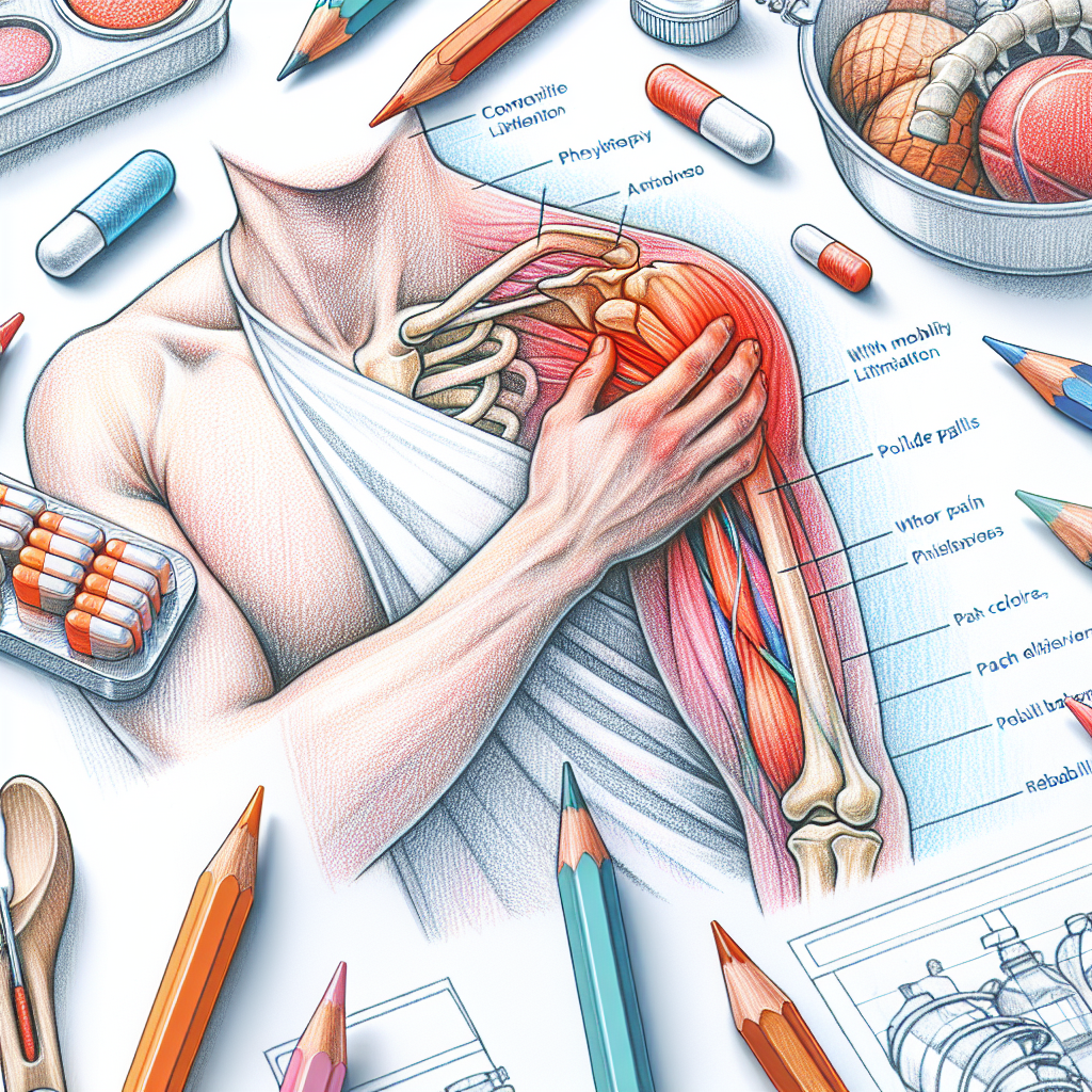 Pastelková ilustrace znázorňující téma: Zdraví a fyzioterapie