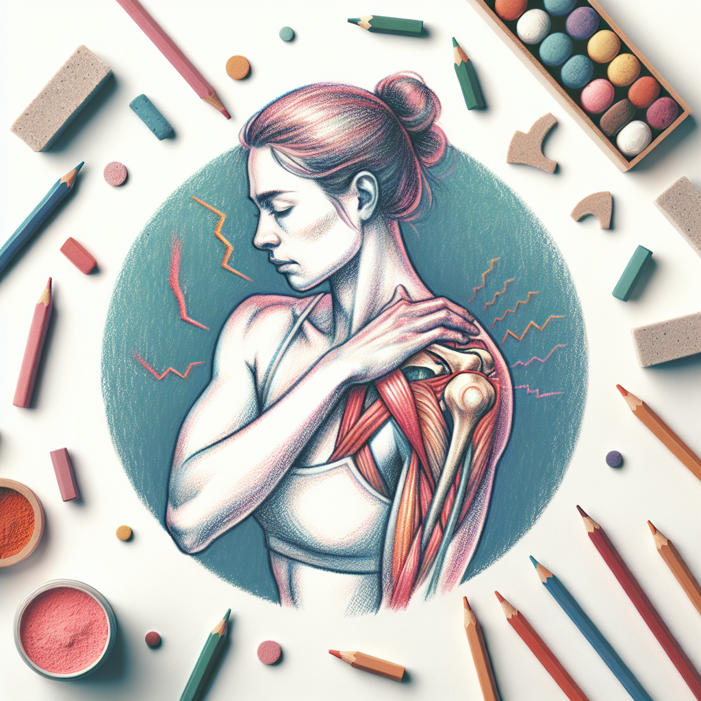 Pastelková ilustrace znázorňující téma: Zdraví kloubů