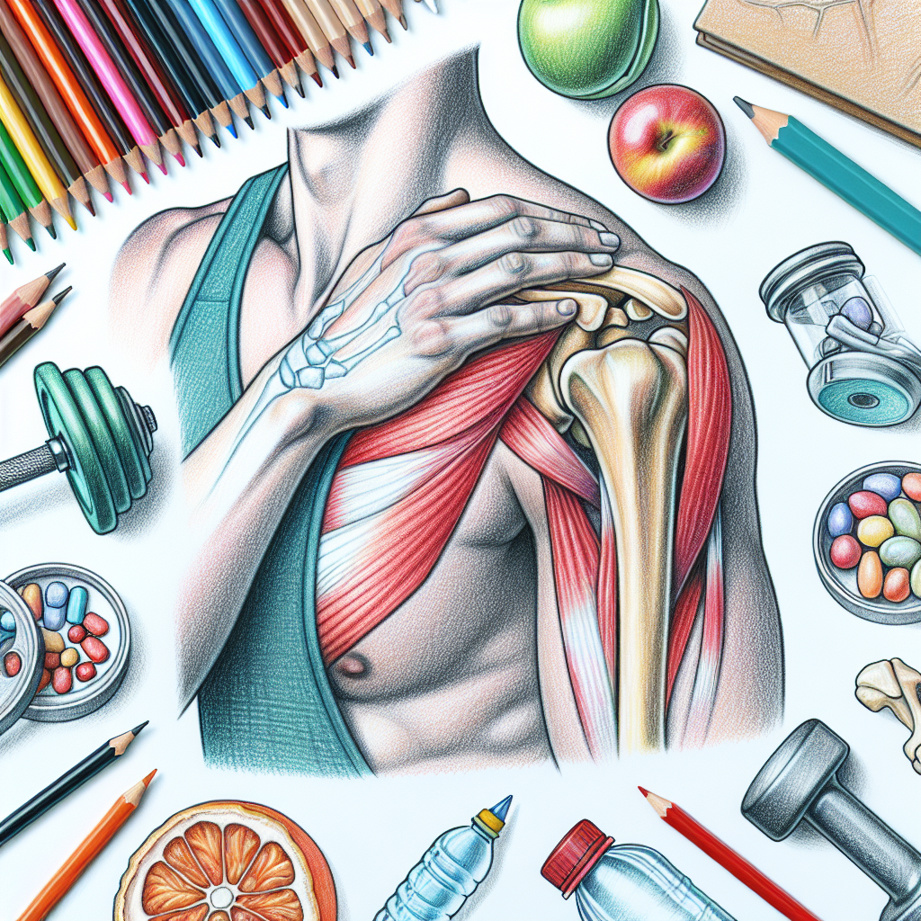Pastelková ilustrace znázorňující téma: Zdraví kloubů