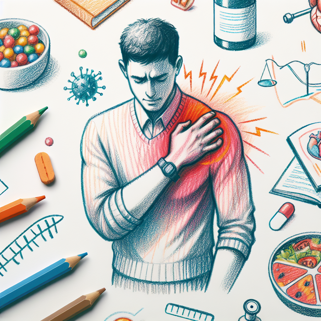 Pastelková ilustrace znázorňující téma: Zdraví