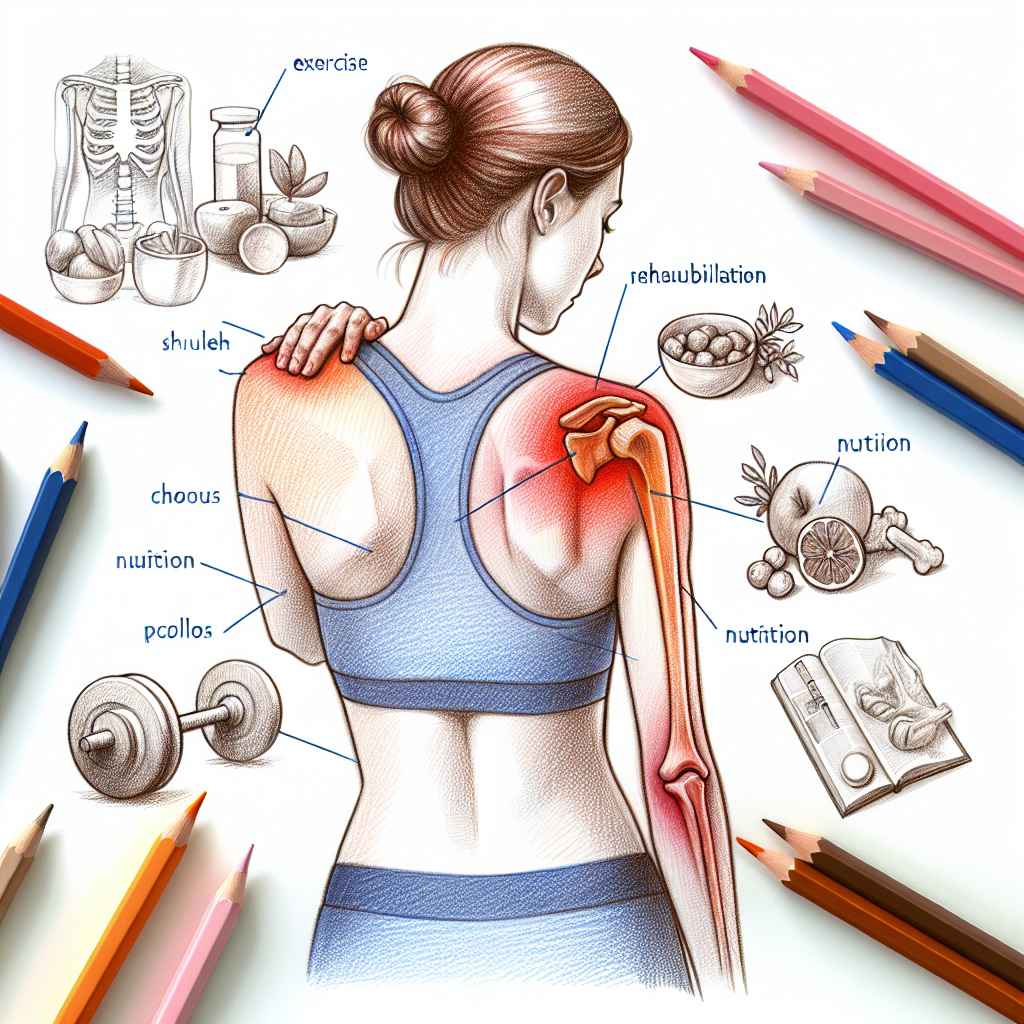 Pastelková ilustrace znázorňující téma: Zdraví a rehabilitace