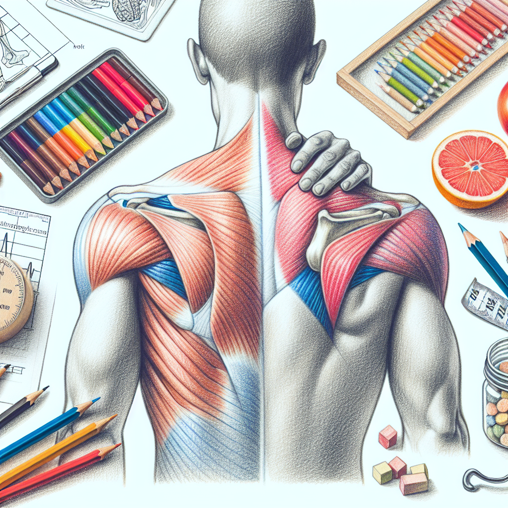 Pastelková ilustrace znázorňující téma: Fyzioterapie