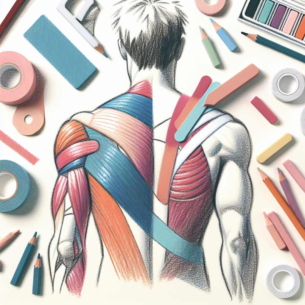 Pastelková ilustrace znázorňující téma: Fyzioterapie