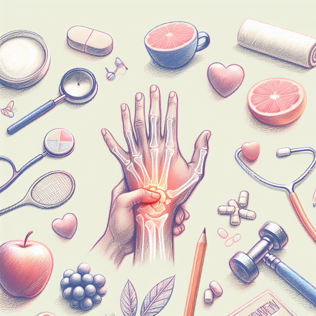 Pastelková ilustrace znázorňující téma: Zdraví a wellness