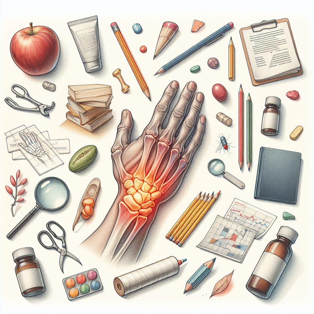 Pastelková ilustrace znázorňující téma: Zdraví kloubů