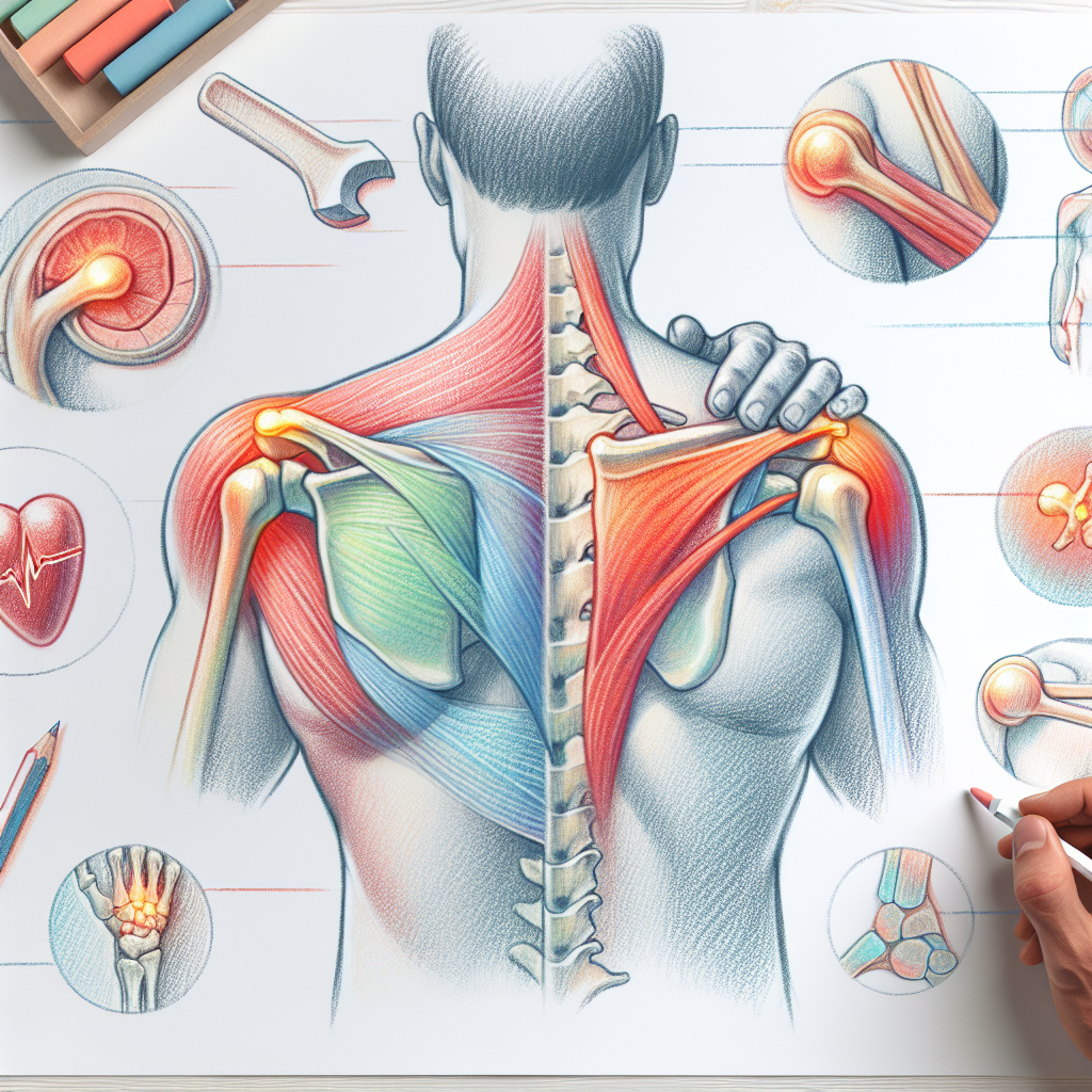 Pastelková ilustrace znázorňující téma: Zdraví kloubů