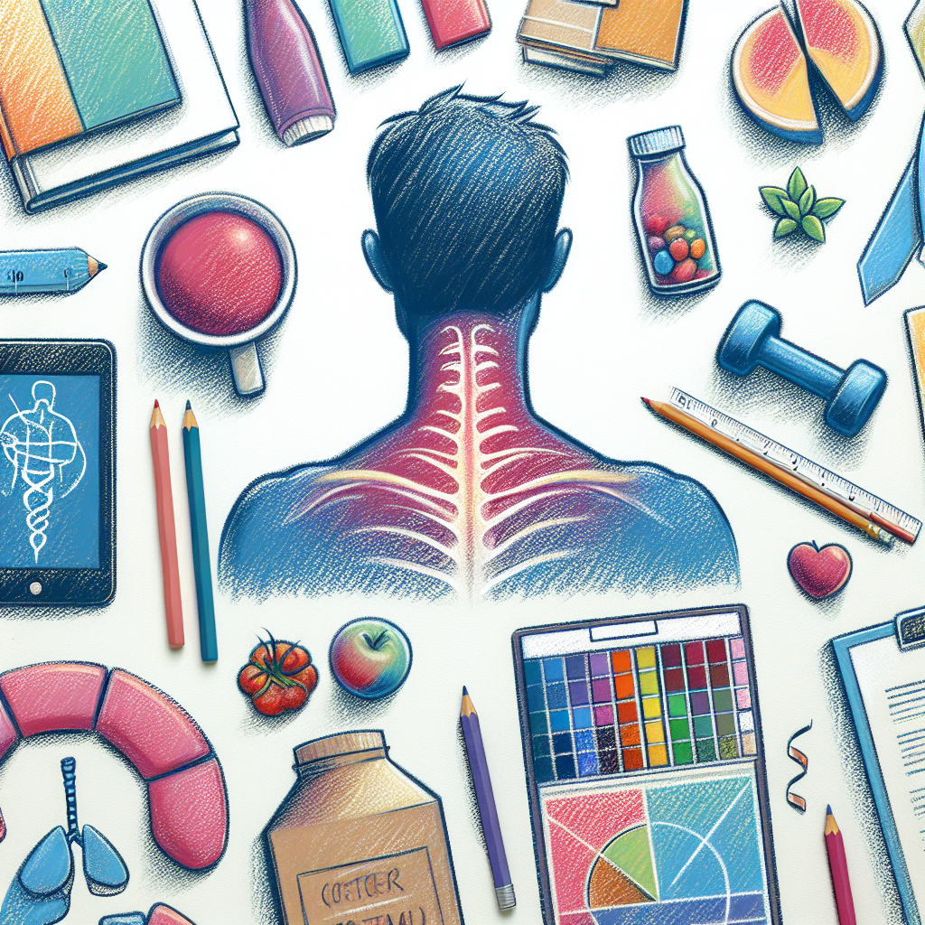 Pastelková ilustrace znázorňující téma: Zdraví