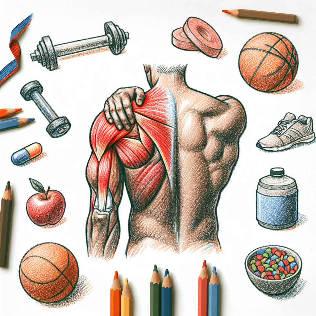 Pastelková ilustrace znázorňující téma: Zdraví a fitness