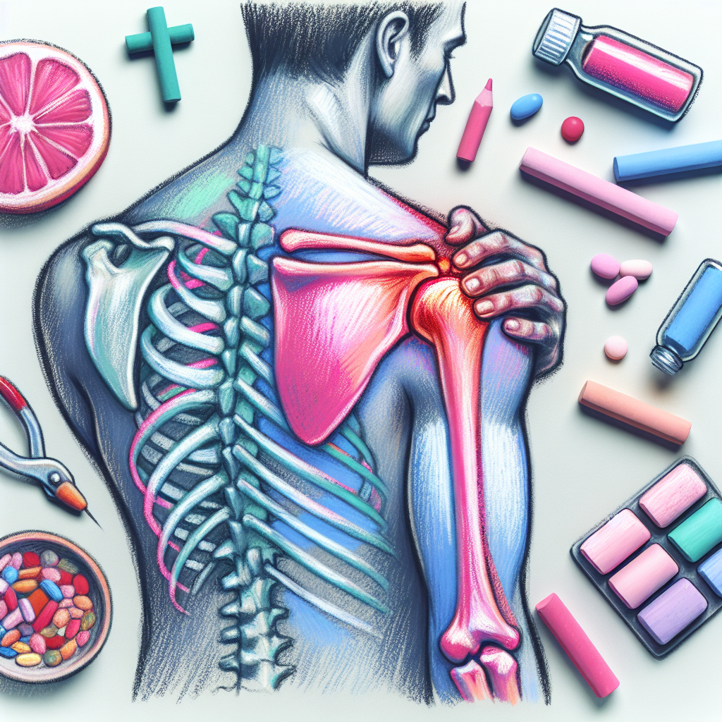 Pastelková ilustrace znázorňující téma: Zdraví kloubů