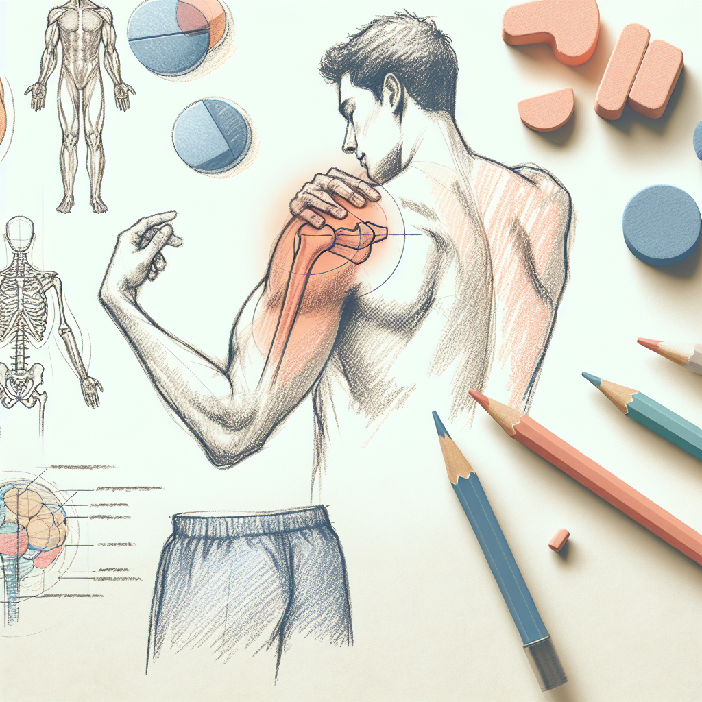 Pastelková ilustrace znázorňující téma: Fyzioterapie