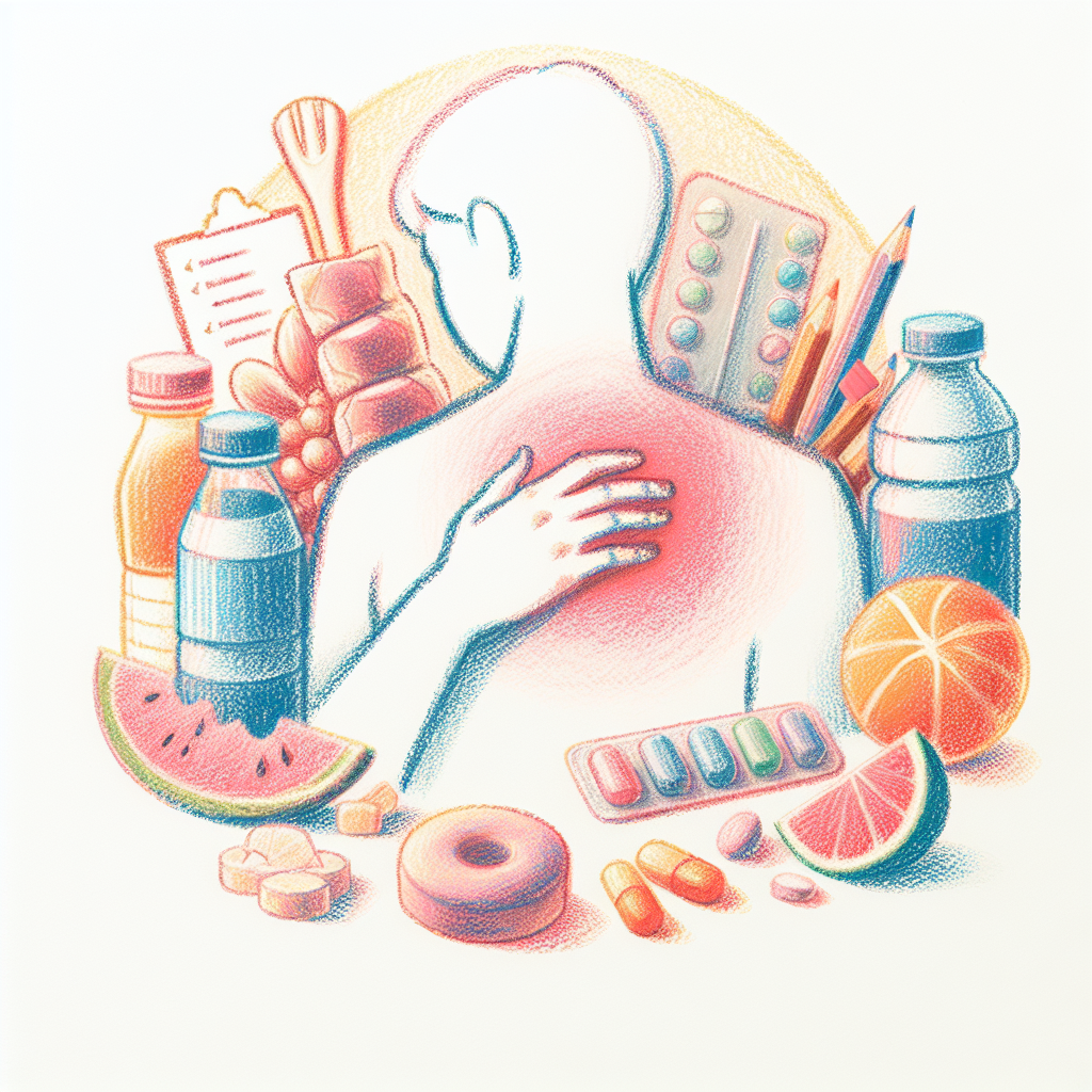 Pastelková ilustrace znázorňující téma: Zdraví
