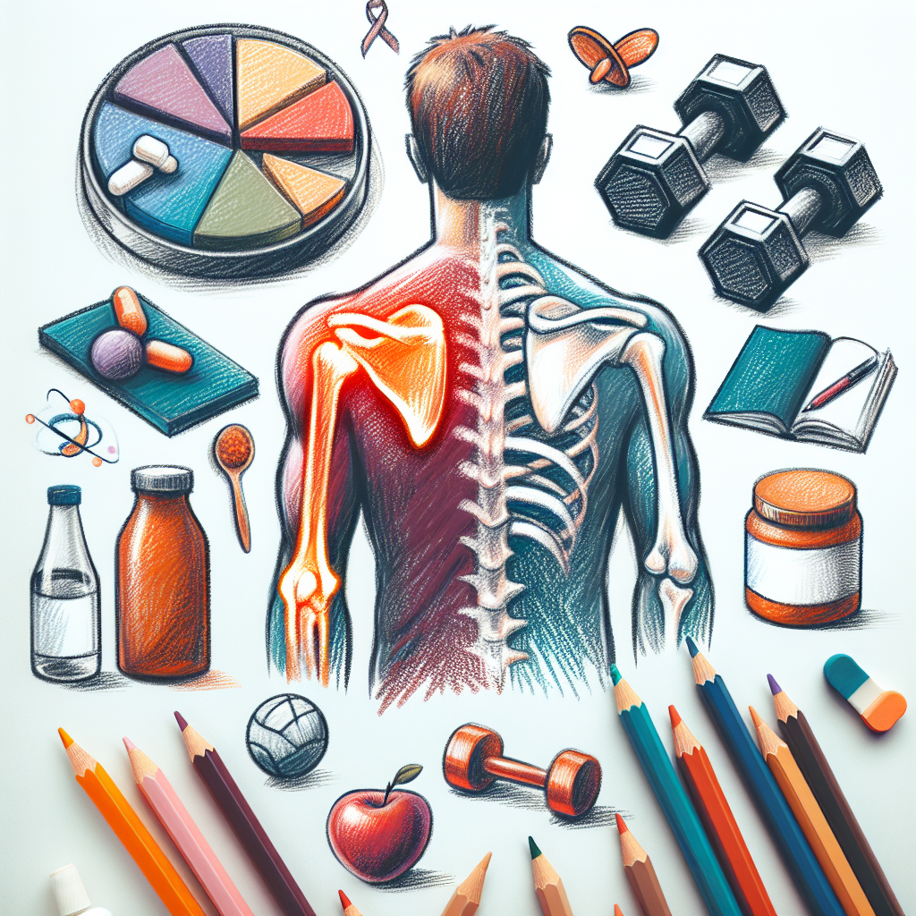 Pastelková ilustrace znázorňující téma: Zdraví kloubů