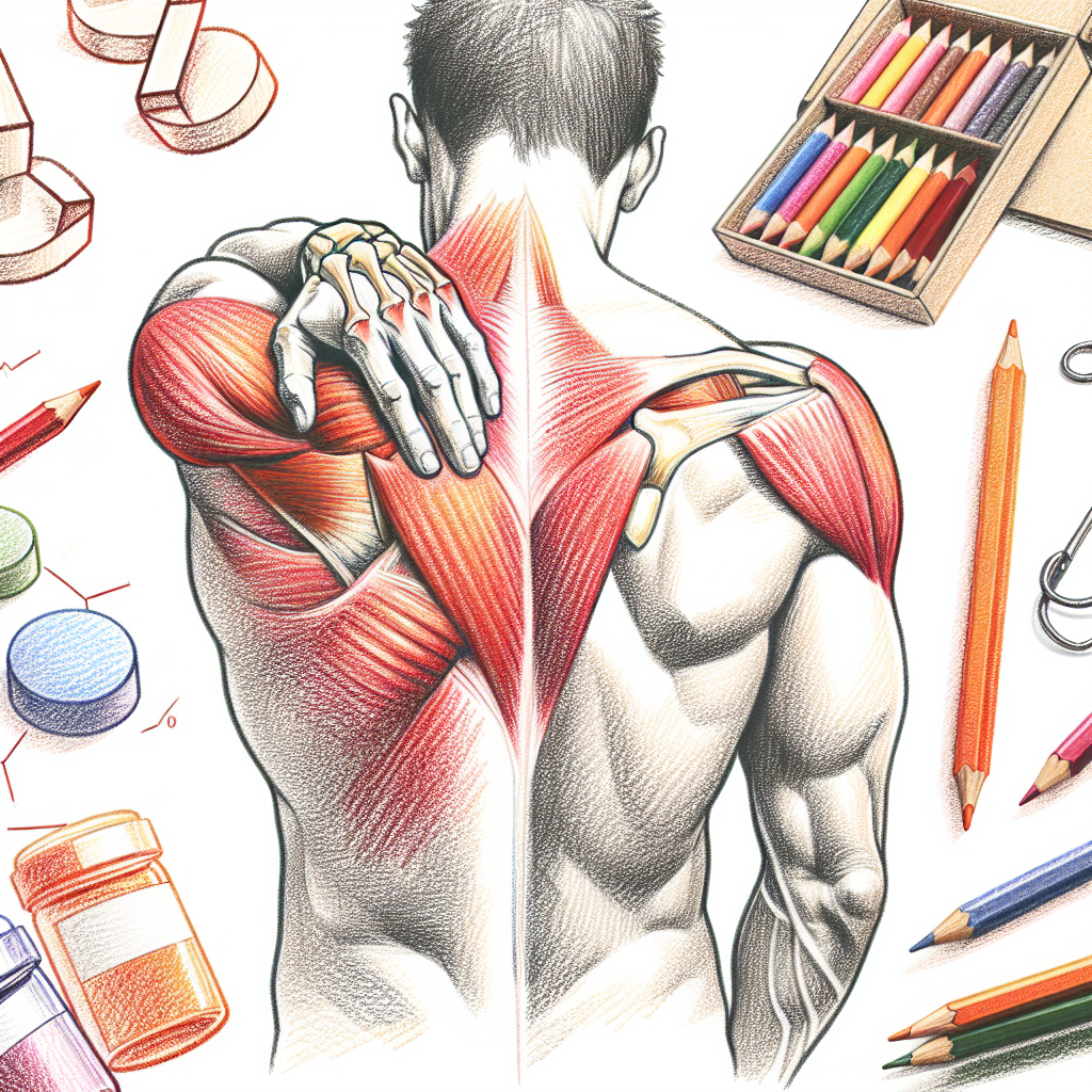 Pastelková ilustrace znázorňující téma: Zdraví a fyzioterapie