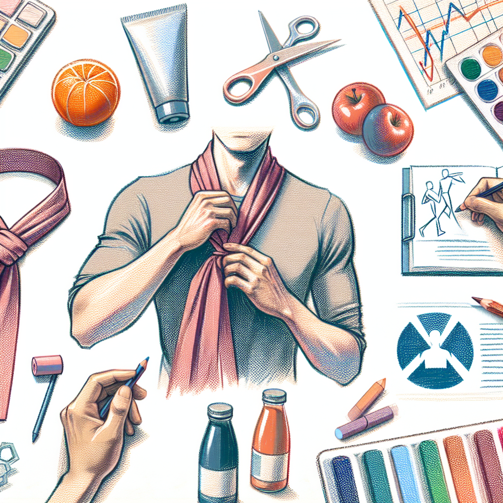 Pastelková ilustrace znázorňující téma: Zdraví a rehabilitace