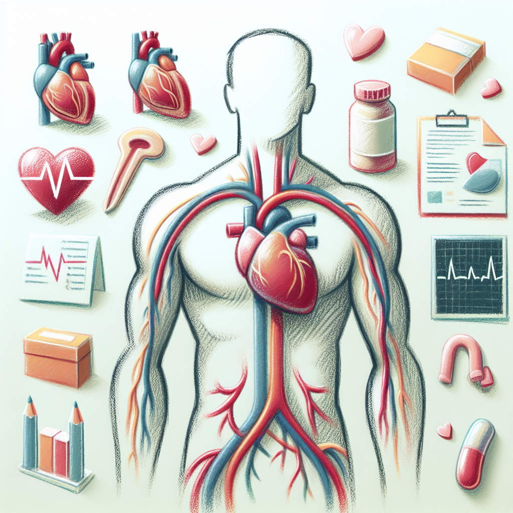 Pastelková ilustrace znázorňující téma: Kardiochirurgie
