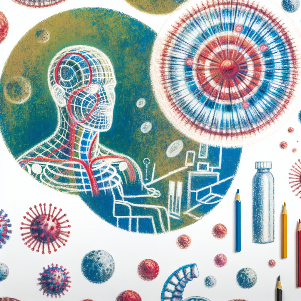 Pastelková ilustrace znázorňující téma: Zdraví