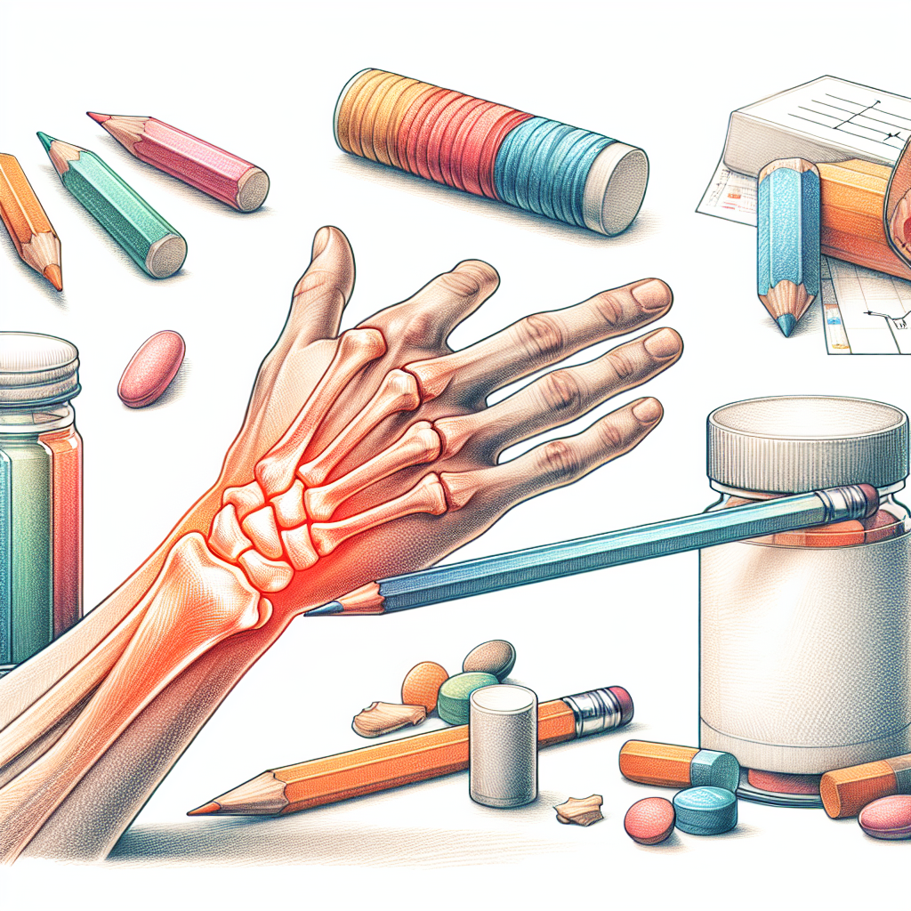 Pastelková ilustrace znázorňující téma: Zdraví kloubů