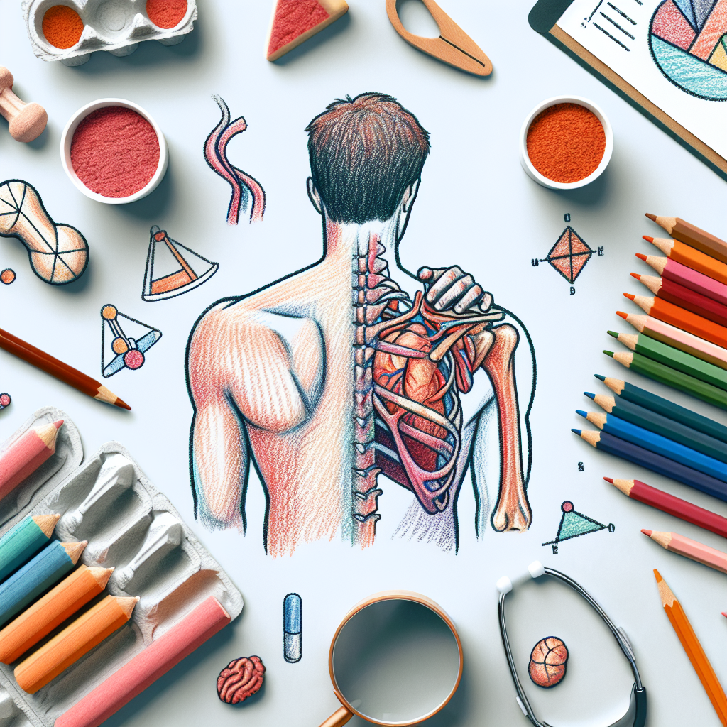 Pastelková ilustrace znázorňující téma: Zdraví