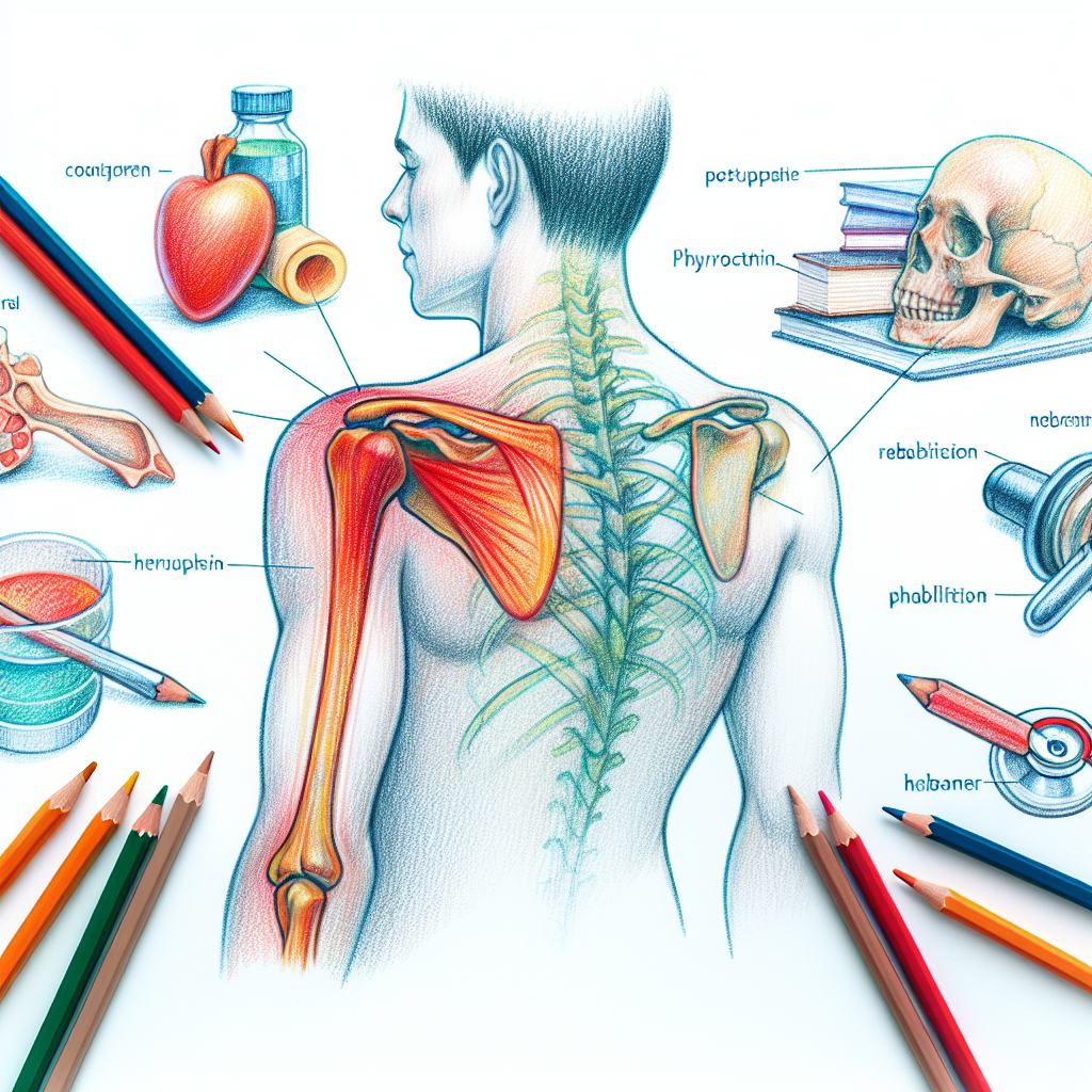 Pastelková ilustrace znázorňující téma: Zdraví a rehabilitace