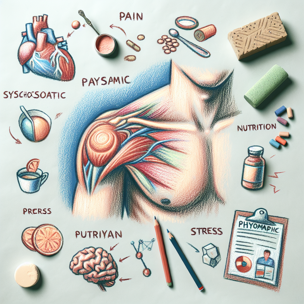 Pastelková ilustrace znázorňující téma: Psychosomatika