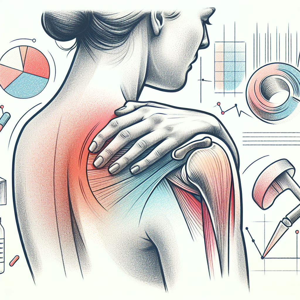 Pastelková ilustrace znázorňující téma: Bolesti ramene