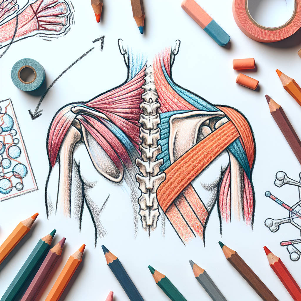 Pastelková ilustrace znázorňující téma: Fyzioterapie