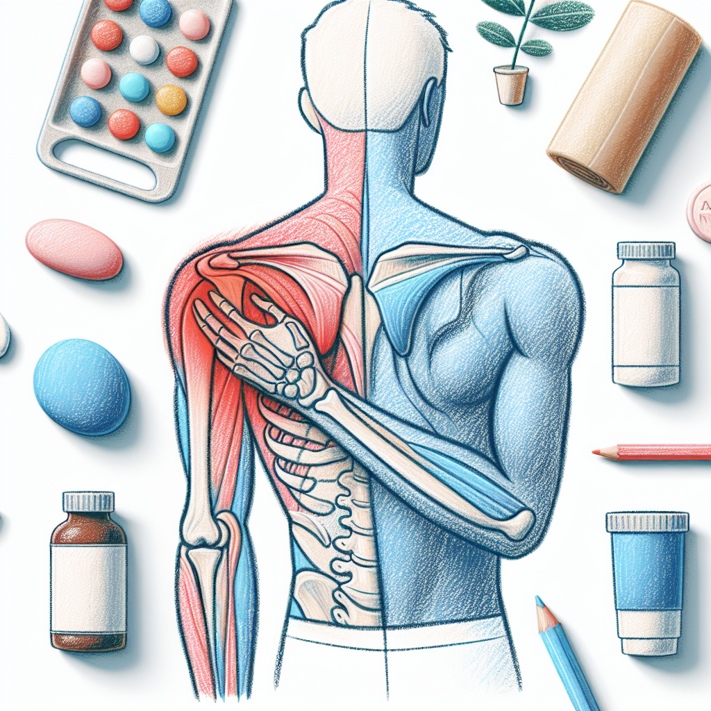 Pastelková ilustrace znázorňující téma: Zdraví a bolesti