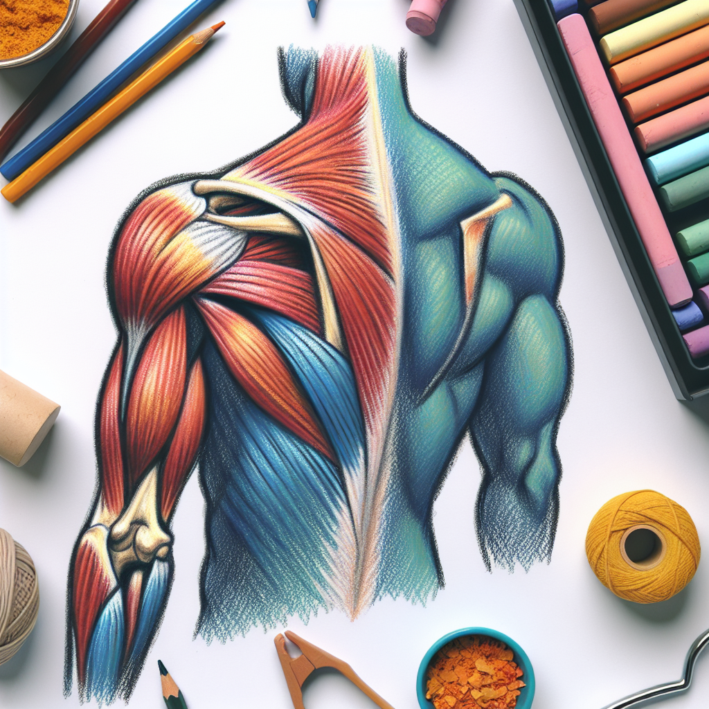 Pastelková ilustrace znázorňující téma: Fyzioterapie