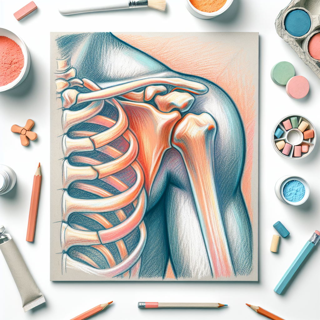 Pastelková ilustrace znázorňující téma: Zdraví kloubů