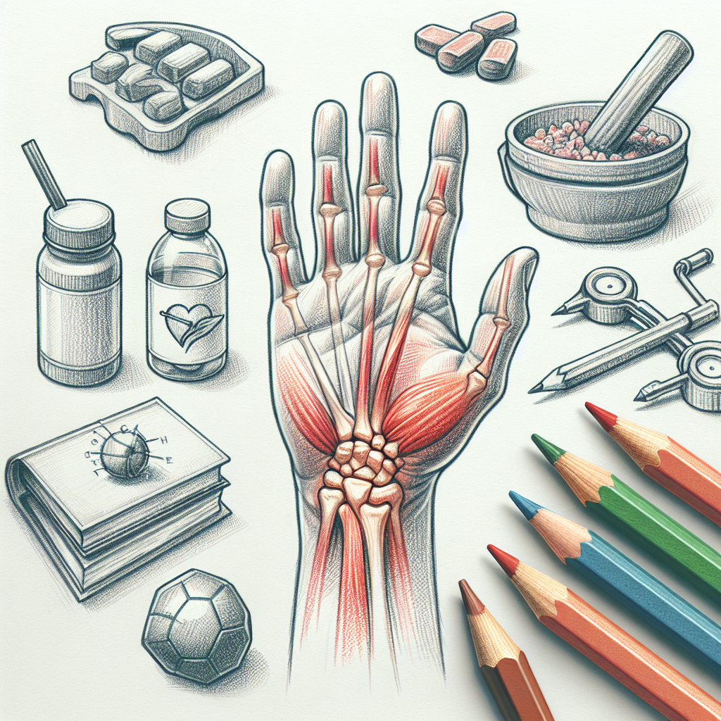 Pastelková ilustrace znázorňující téma: Zdraví a pohyb