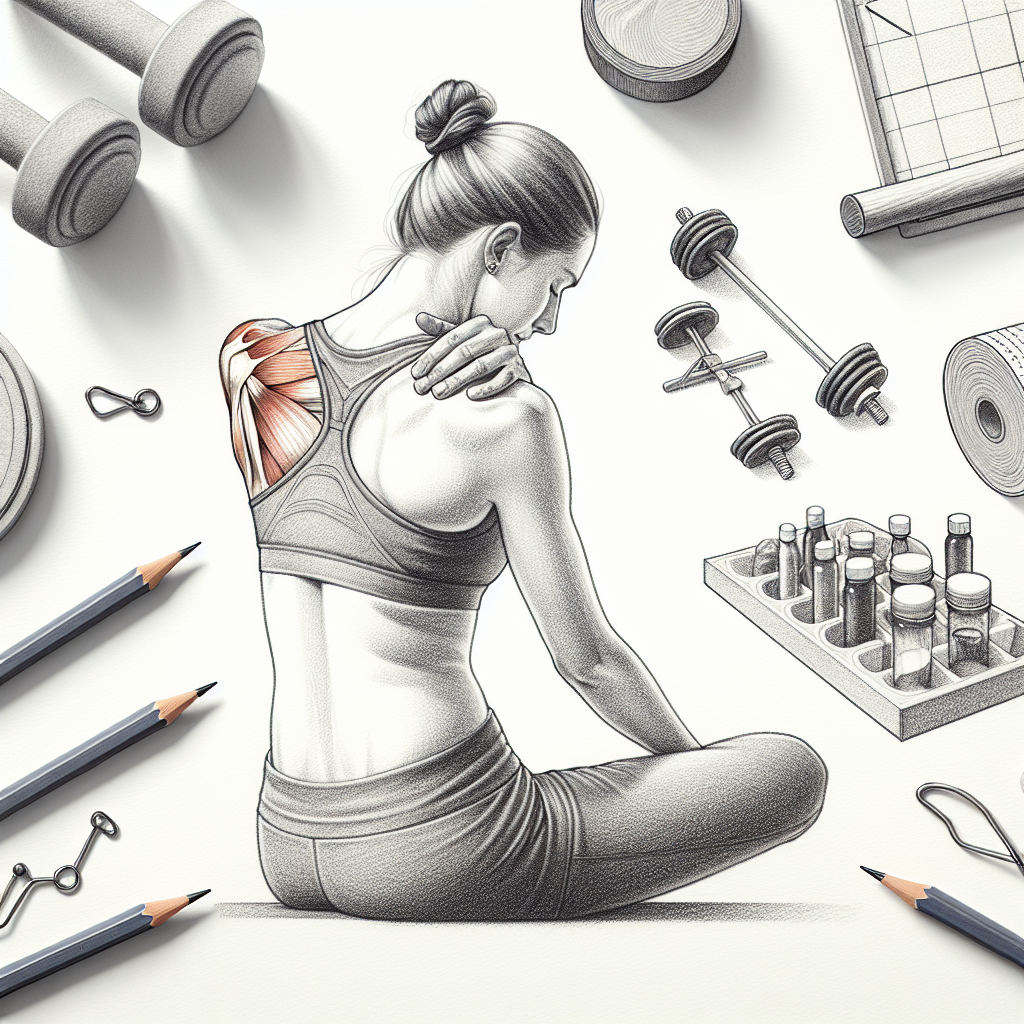 Pastelková ilustrace znázorňující téma: Zdraví a fitness
