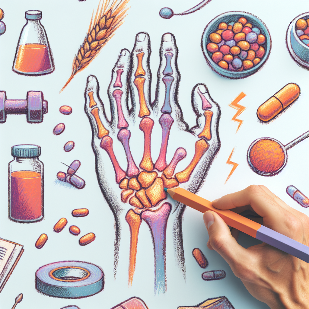 Pastelková ilustrace znázorňující téma: Bolesti kloubů