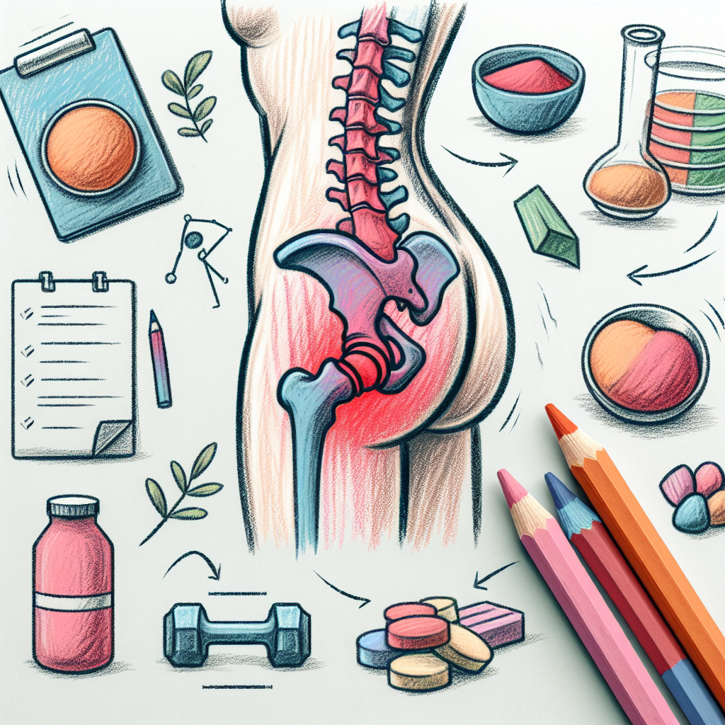 Pastelková ilustrace znázorňující téma: Zdraví kloubů