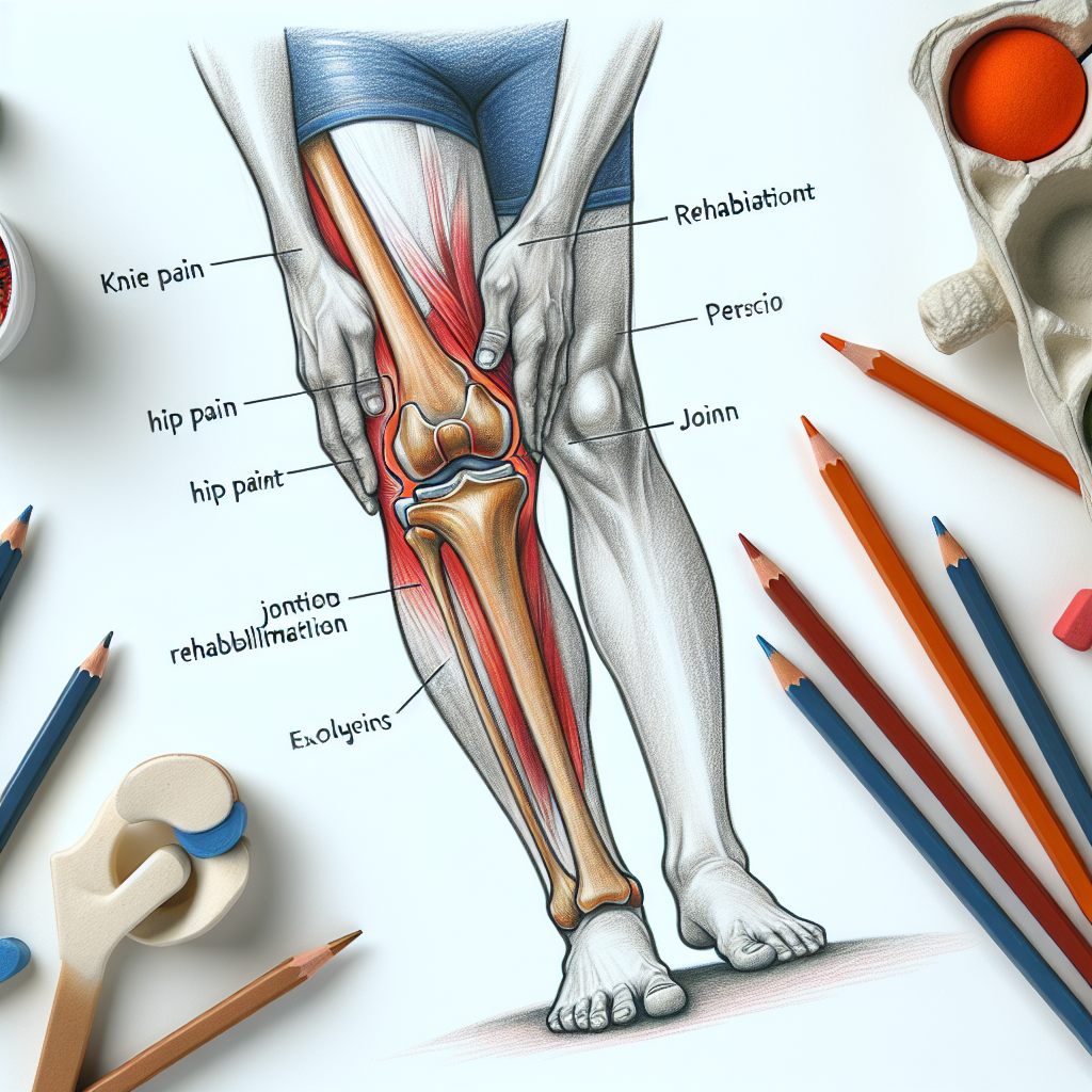 Pastelková ilustrace znázorňující téma: Zdraví kloubů