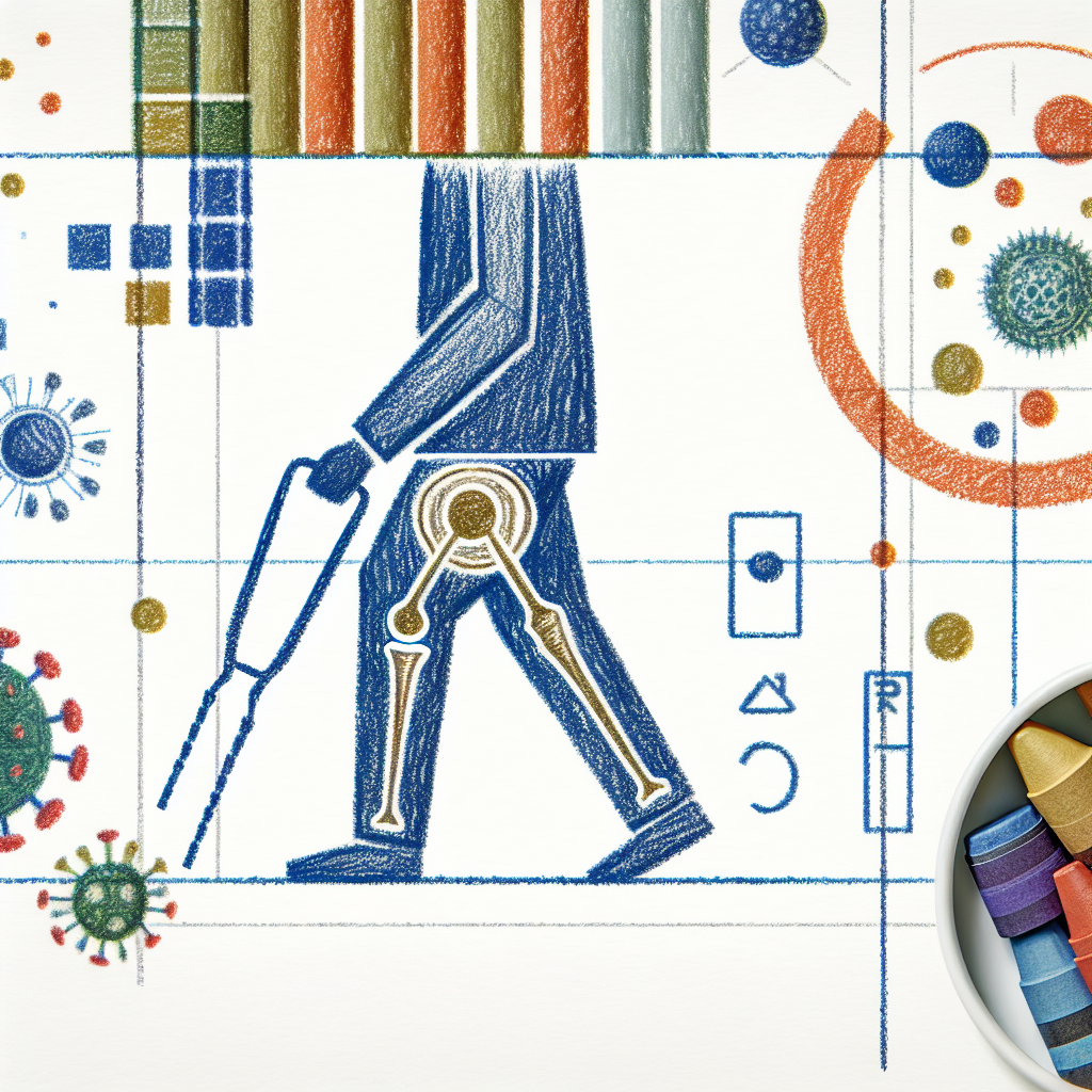 Pastelková ilustrace znázorňující téma: Zdraví a rehabilitace