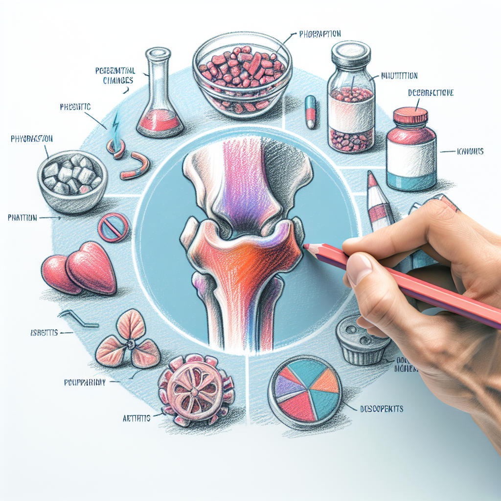 Pastelková ilustrace znázorňující téma: Zdraví kloubů