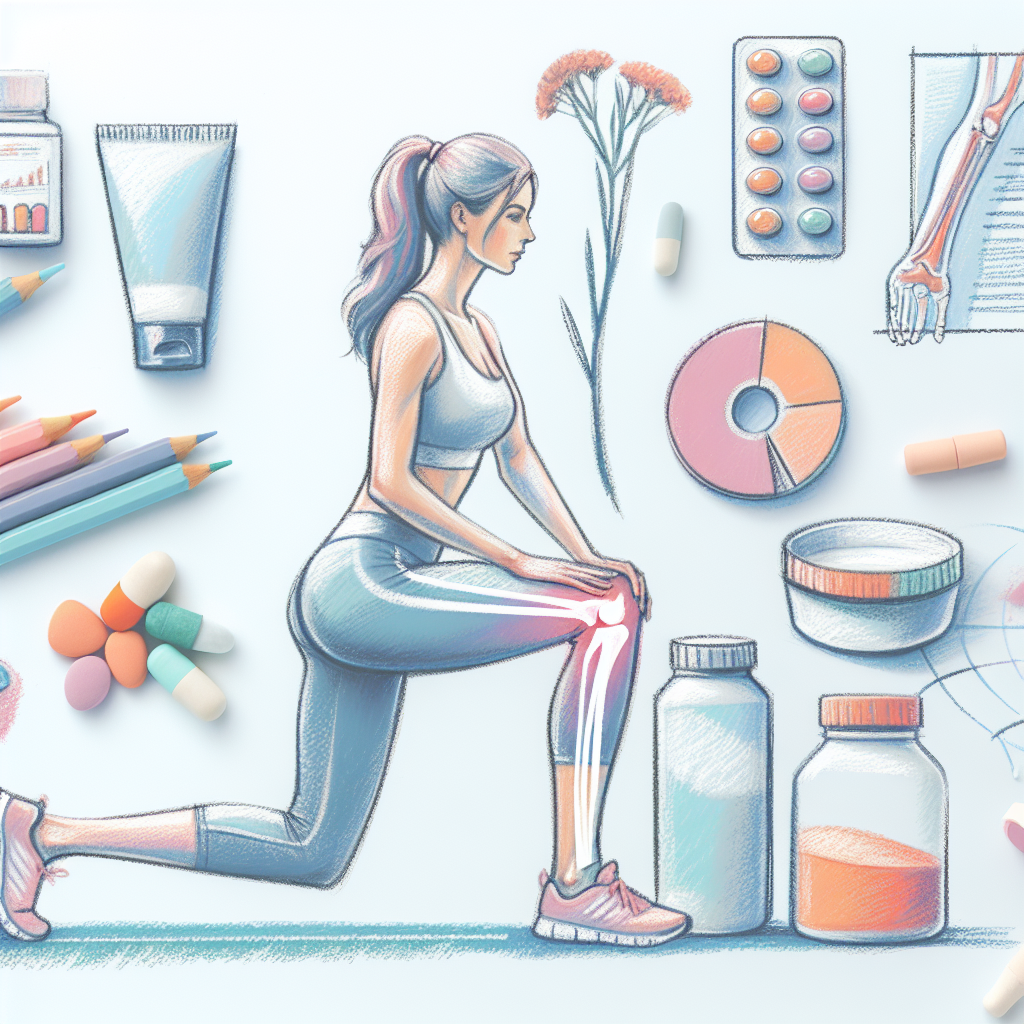 Pastelková ilustrace znázorňující téma: Bolest kyčle