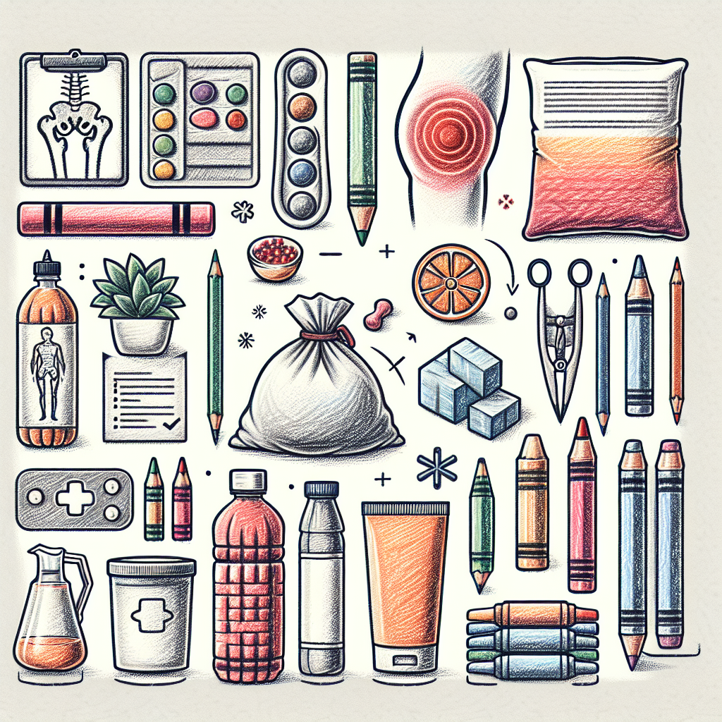 Pastelková ilustrace znázorňující téma: Zdraví a rehabilitace